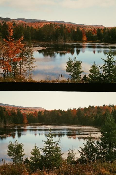 ADK watercolor | Olympus Pen F | 38mm F1.8 | Fuji Superia 400