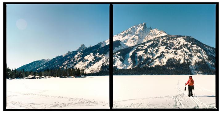 Jenny Lake Dyptich- Kodak Portra 800, Bronica S2a, Nikkor Auto P 75mm f/2.8