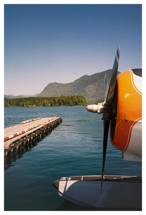 Flight over Vancouver island | Olympus XA | Gold