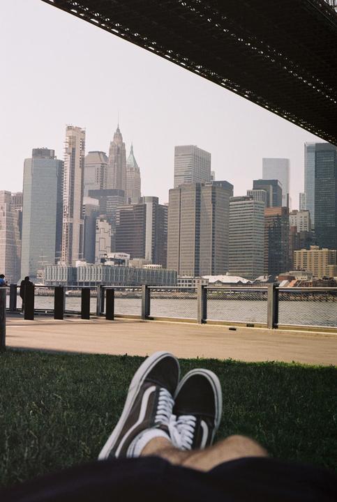 Under the Brooklyn Bridge, 2023 | Nikon F80