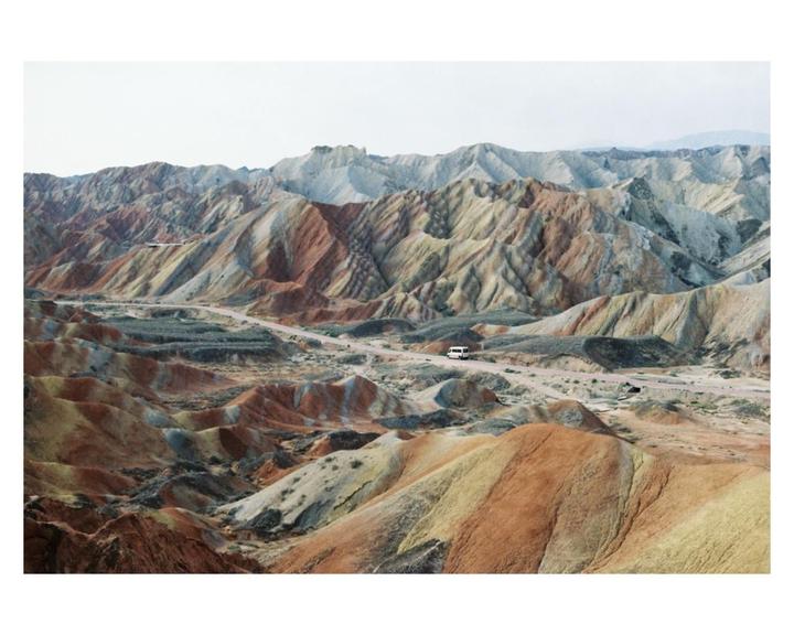 Yes, these Rainbow Mountains in Zhangye China look like this in real life! [Canon Ae-1 FD 50mm f1.8 and Makinon 135mm f2.8; Pentax Espio 160 Zoom; various film]