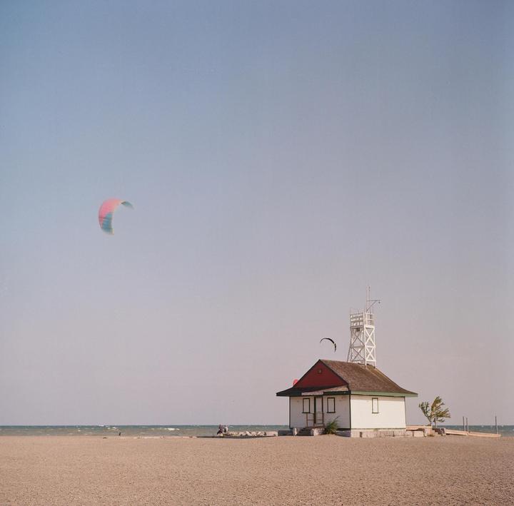 Leuty Lifeguard Station | Rolleiflex 2.8E3, Kodak Gold 200