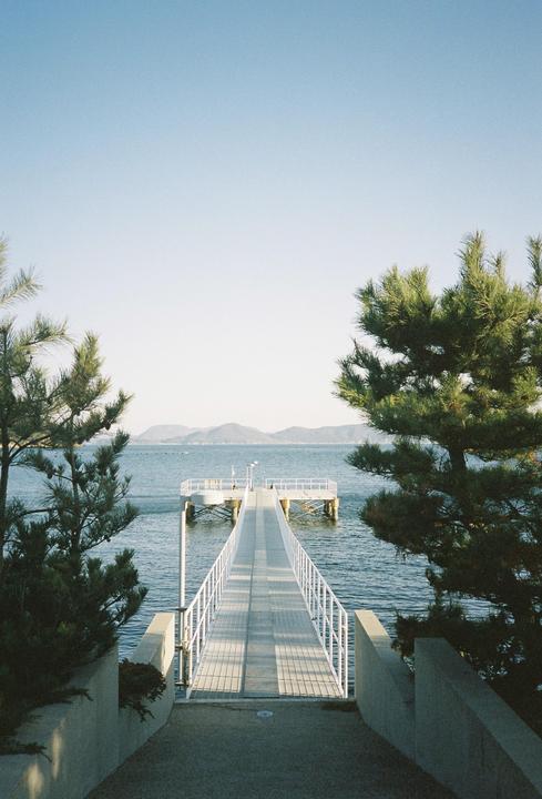 Wharf in Naoshima | Olympus XA, Portra 400