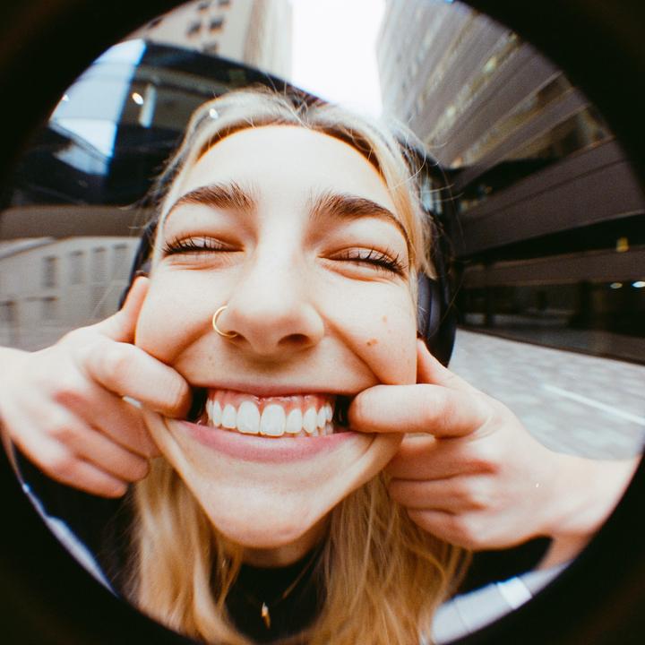 Cheese! - Cinestill 400D - FD 28mm f2.8 w/ screw on fish eye filter - Canon AE-1 Program