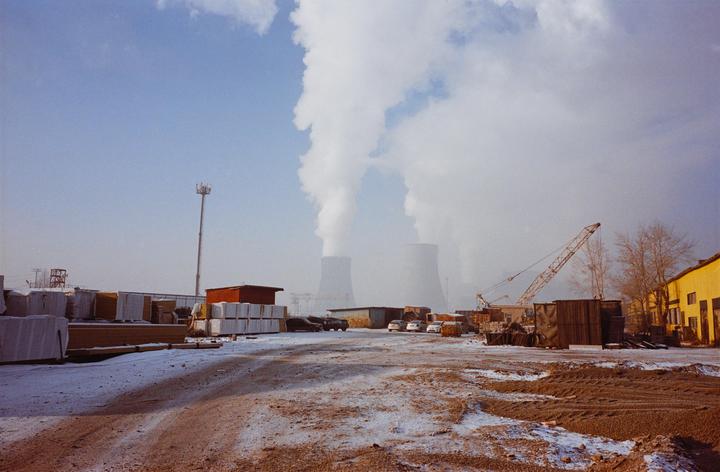 Steam and snow in Ulaanbaatar - Contax G1, Biogon 28mm, Portra 400