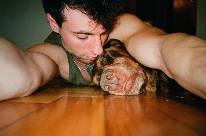 Last photo with my best friend, Kenzo. [Minolta Freedom Zoom, Fuji 400]