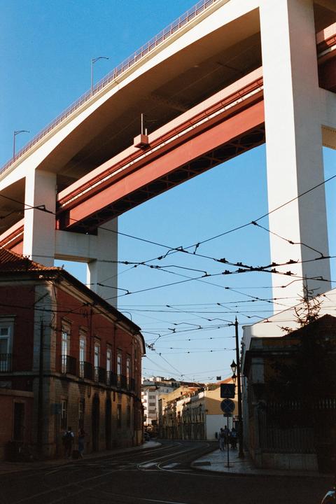 Lisbon bridge on Portra 400, please help me decide which to keep