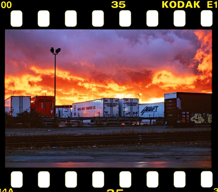Got extremely lucky when I was trying to finish up a roll - Nikon FM2, 50mm f/1.4, Kodak ektachrome