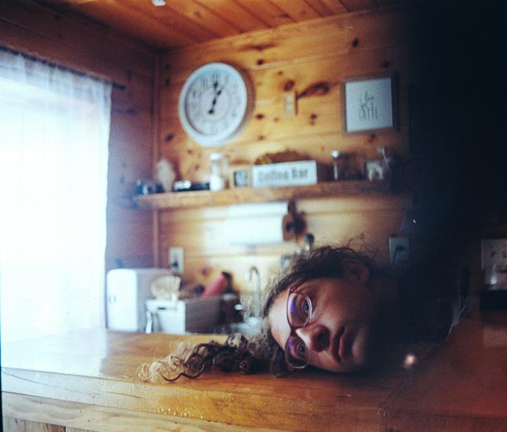 Self Portrait (Pentax K1000, 28mm f2.8, Expired CVS Color 200)