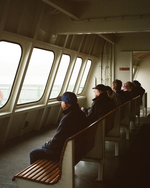 My friend likes to complain about all the basic ferry pictures on this sub so here's another one (Panasonic mini & zoom, Kodak Gold 200)