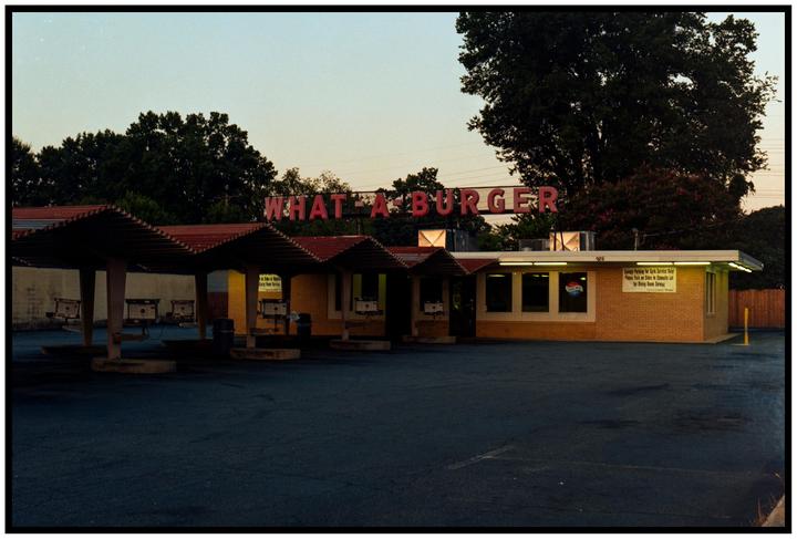 Too Early At The What-A-Burger | Pentax 645, 75+45mm, Gold200 |