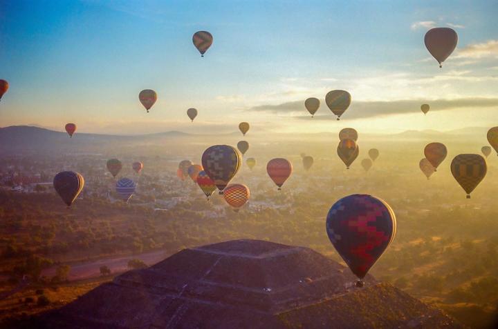 Hot Air Balloon CDMX | Canon A1, Porta 400, 50mm
