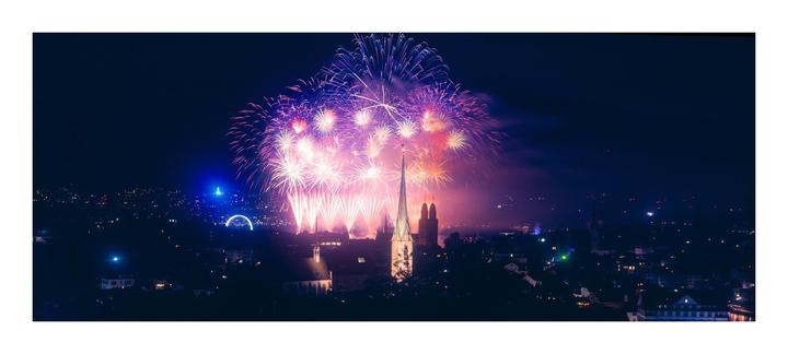 Shooting fireworks on large format slides [Speed Graphic 4x5, Fuji 64T]
