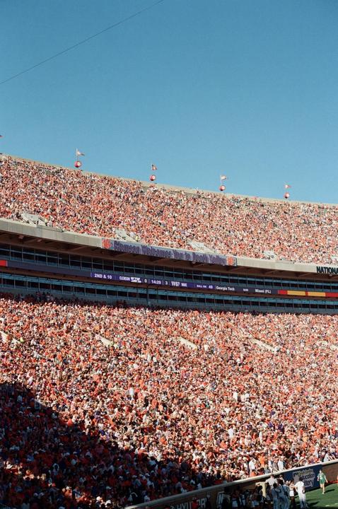 College Football game shot on film