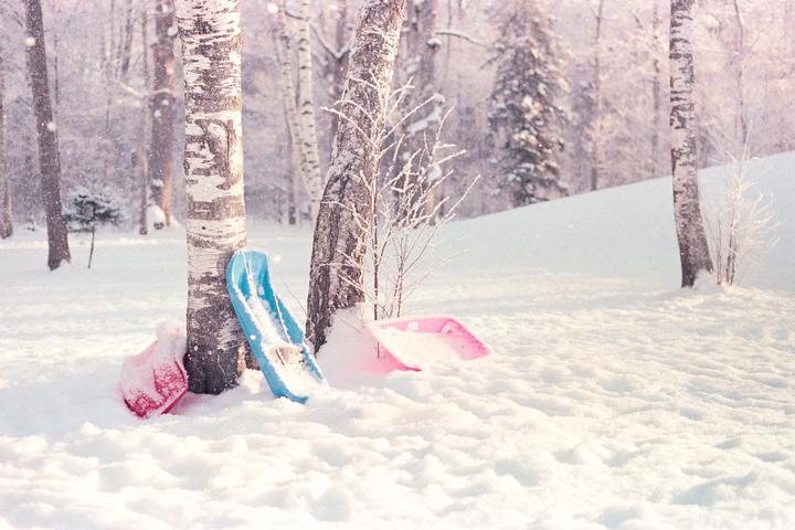 Winter happy accident - 5 stops overexposed 500T