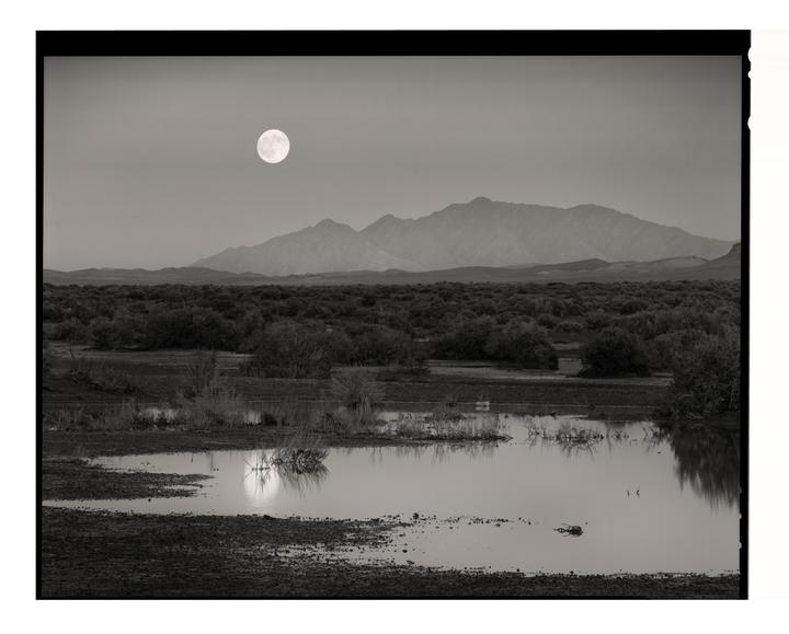 1200mm Moonrise (8x10 HP5+, Chamonix Alpinist X, 1200mm Nikon T-ED)