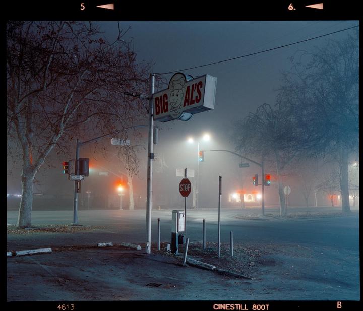 Tule Fog in Northern California, December 2022 [Pentax 67 - 75mm f/4.5 - Cinestill 800T]