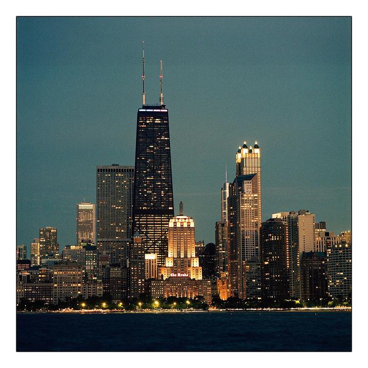 Chicago Twilight [Hasselblad 500CM | 150mm f/4 | Kodak Gold 200]