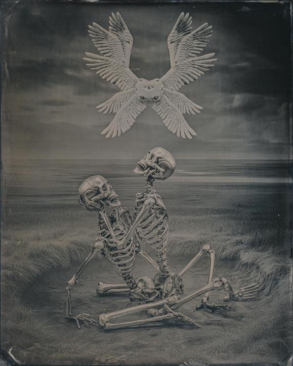 The Lovers. Century No 1, Nikkor-W 210mm, Wet Plate Collodion.