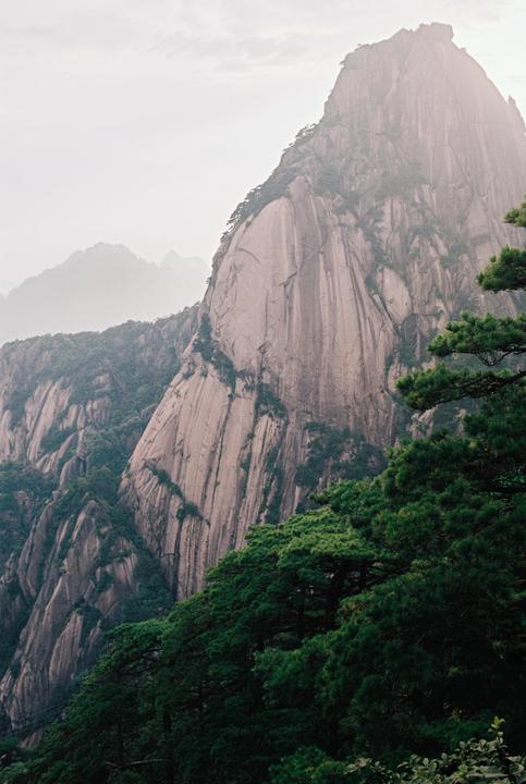 Yellow Mountains (Huangshan), China. Nikon F3, Portra 400
