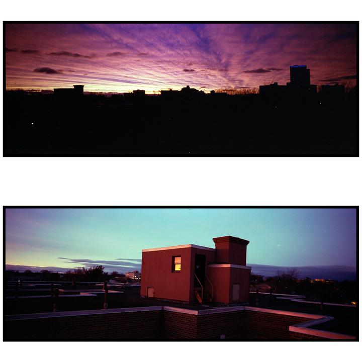Rooftop Sunset [Hasselblad XPan, 45mm F4, Kodak Portra 400]