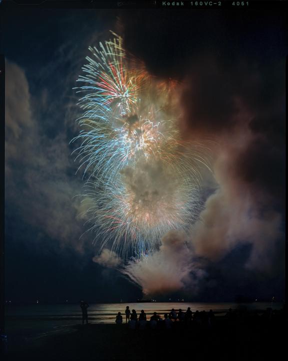 Fireworks | Intrepid 4x5 Mk. 5 | Kodak Portra 160 Vivid Color (exp. 2009)