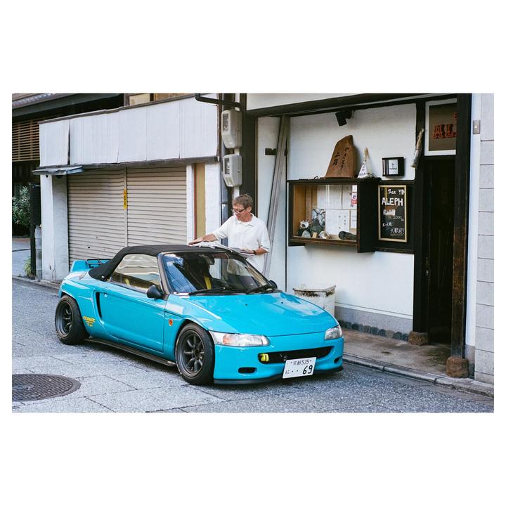 Honda Beat Guy [Leica M4, 50mm f2 summicron v5, Portra 400]