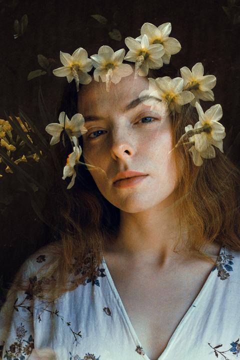 Narcissus | double exposure [ Zenit 122, Helios 44m-6, Kodak Ultra Max 400 ]