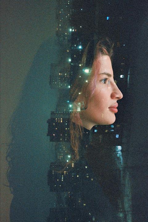 What the night hides | double exposure [ Zenit 122, Helios 44m-6, Kodak Ultramax 400 ]