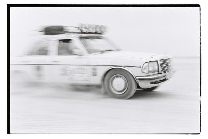 petrol cars in the dust | Pan100 | Fm2 | 50mm