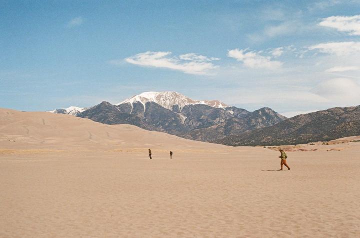 Feeling small - Sand Dunes National Park, Colorado [Canon A1, 50mm f/1.4, Fuji400]