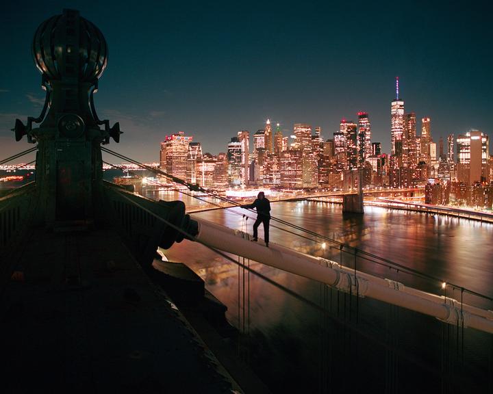 Atop the Manhattan Bridge [Pentax 6x7, 45mm, Fuji Pro 400H]