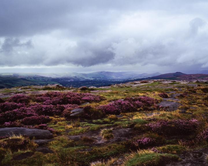 Hope Valley from Stanage Edge [Bronica ETRS, Zenzanon 60mm f/2.8, Kodak Ektachrome E100]