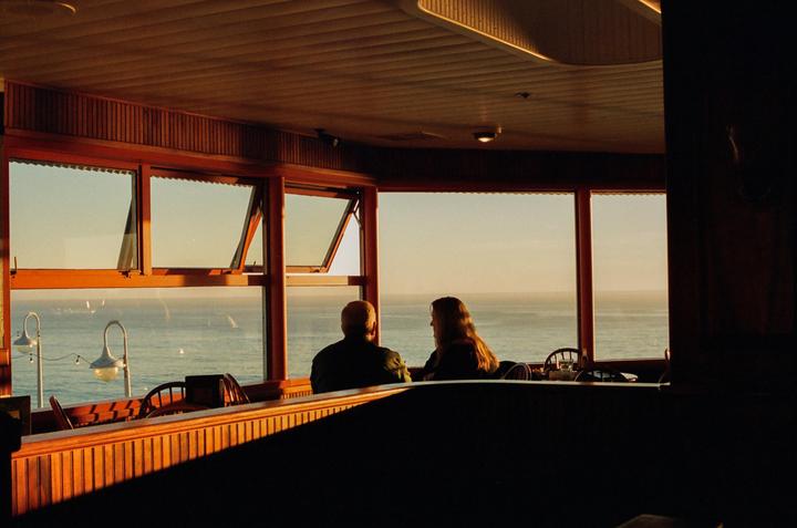 My Edward Hopper inspired photo. Nikon F3 50mm af 1.4 d - lomography color 800