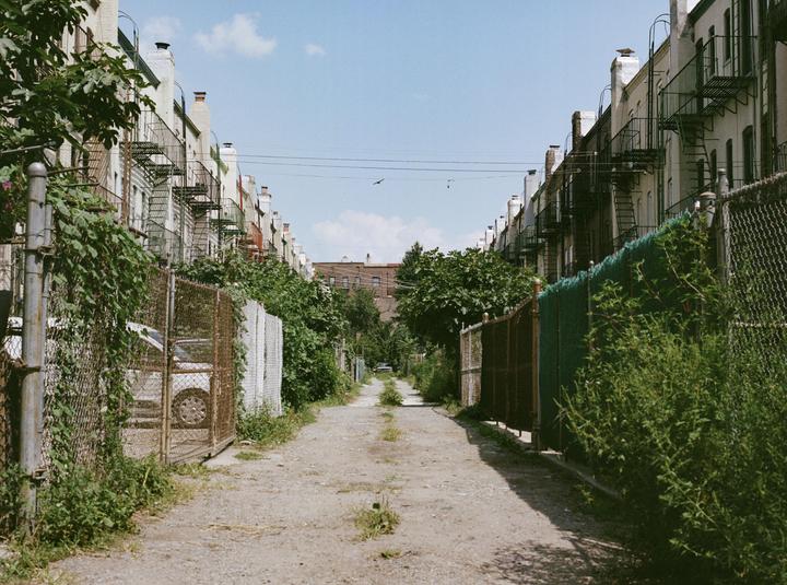 Alley, Queens, NY (Pentax 645n / 75mm 2.8 / Portra 400)