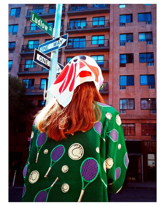 Girl in Green. Fuji GS645W | Kodak Gold