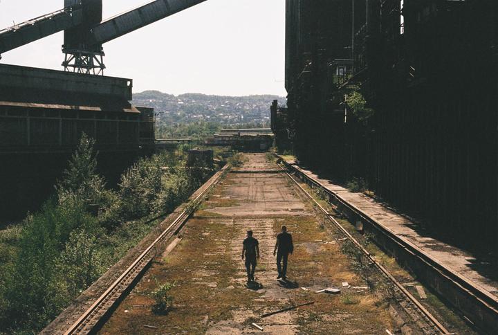 Abandoned factory on Portra 800