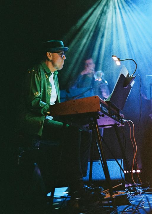 First time shooting at a live gig... I think it turned out well! [OM-4Ti, Zuiko 50/1.4 and 135/3.5 lenses, Portra 800 pushed two stops]