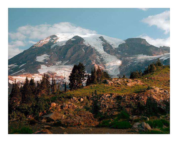 Sunrise on Mount Rainier (Kodak Ektar 100, Pentax 6x7)