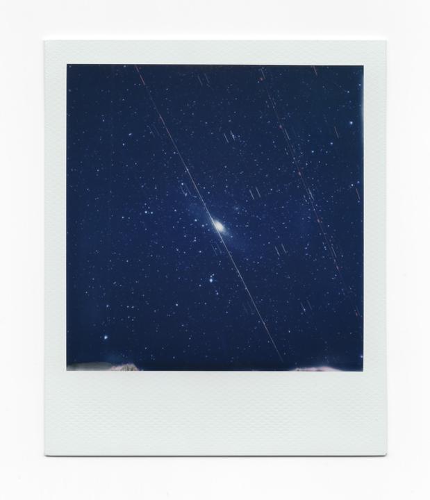 The Andromeda galaxy, Polaroid 600 Film, 3D printed body, Pentax SMC 600 F4