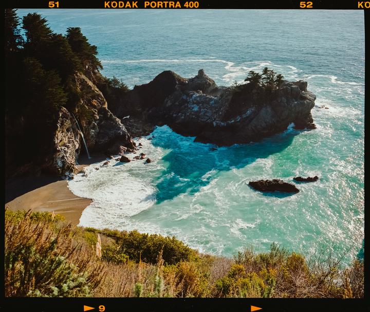 McWay Falls · Mamiya 7ii 80MM · Kodak Portra 400