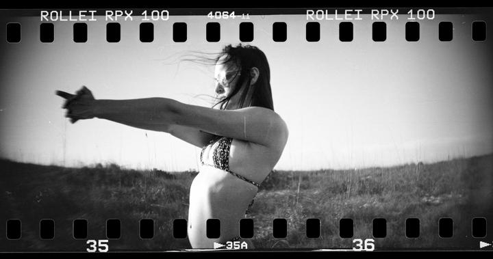 Gut-Toting Ayeonna • Sprocket Rocket @ f16 • Rollei RPX 100
