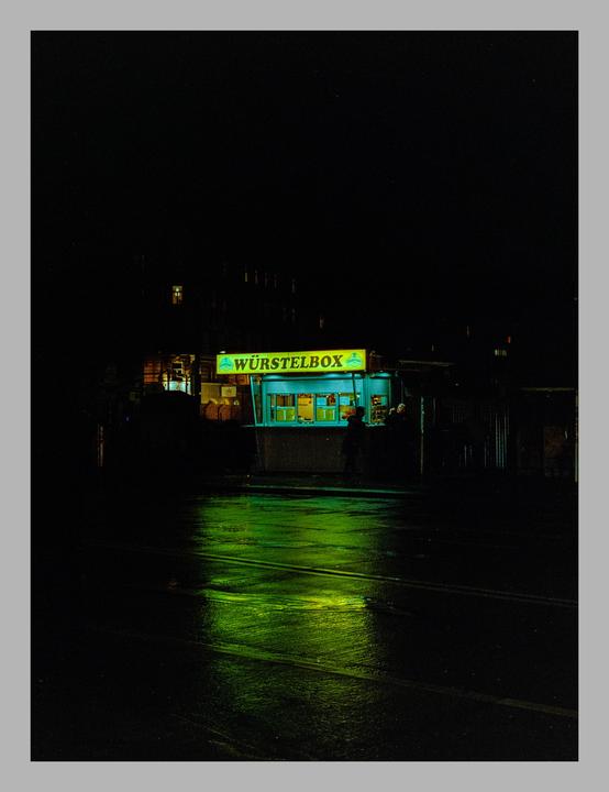 Würstelbox, Vienna - Fuji GS645 Pro - Lomo 800