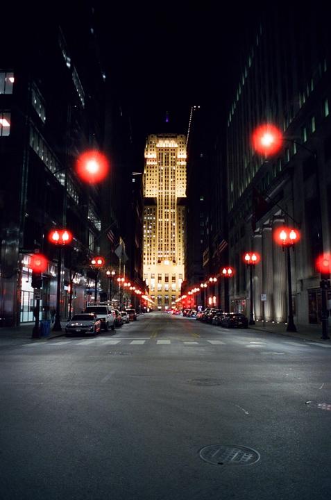 Chicago - Minolta SRT 201 - Cinestill 800T