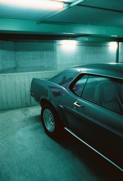 Mustang on Cinestill 800t | Nikon F3