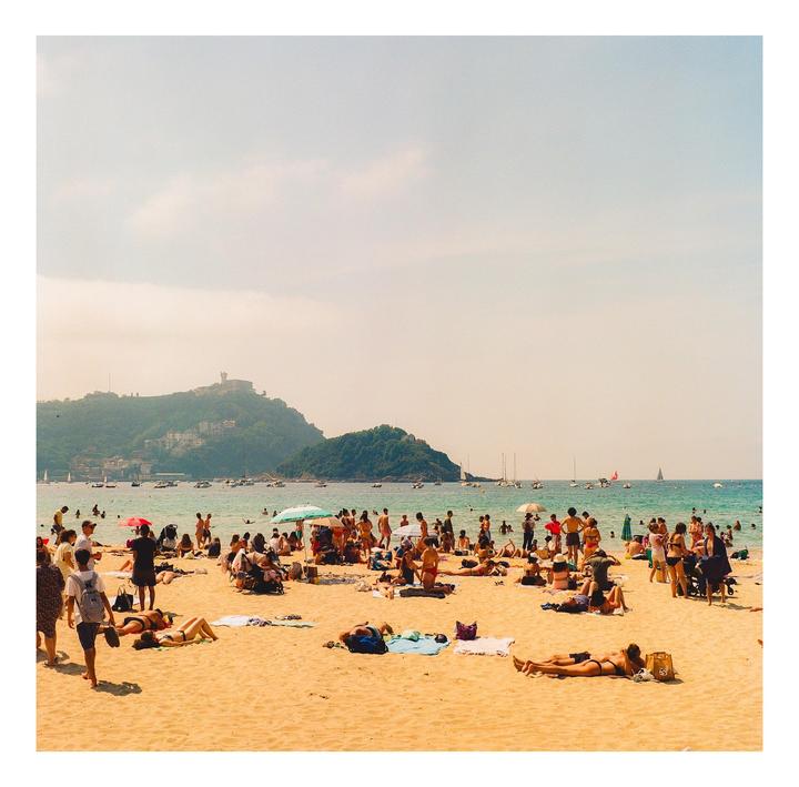 The beach in San Sebastián Spain