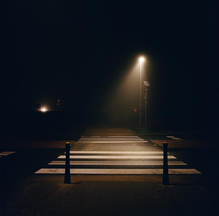 "On a foggy Varsovian night" [Hasselblad 500cm, 50mm f4 Diastagon, Portra 400]