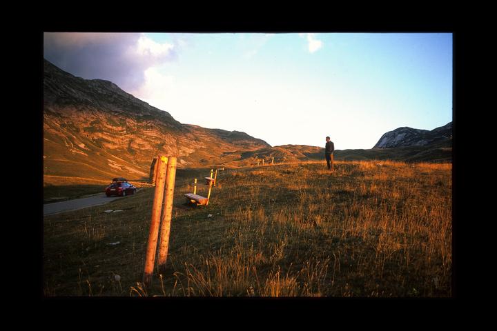 Two people. A trip in a 30-year old car through former Yugoslavia. Quite an adventure. The slides have just come back in, and I'm astounded | FM3A, Velvia 50 and 100, 28mm and 50mm