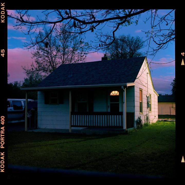Blue Hour Loneliness | Hasselblad 500 c/m | 80mm 2.8 | Portra 400