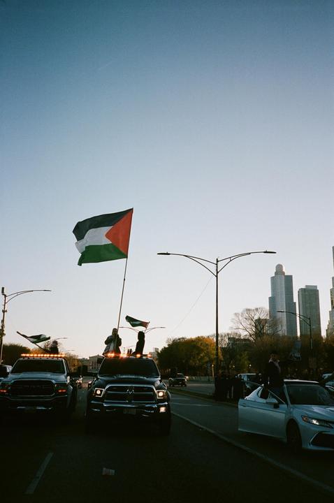 Palestine Protest | Chicago, IL | Contax T2 & Portra 400